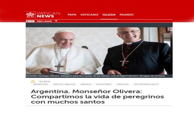 Mons. Olivera | Avivemos el deseo de cumplir en nuestra vida lo que Dios pensó