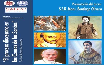 En agosto inicia curso de modalidad virtual “El proceso diocesano en las Causas de los Santos”