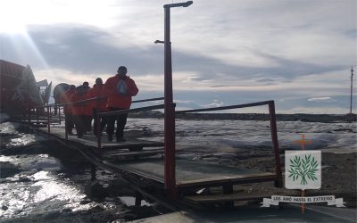 Antártida Argentina | Fieles castrense, peregrinaron junto a María en la Base Marambio