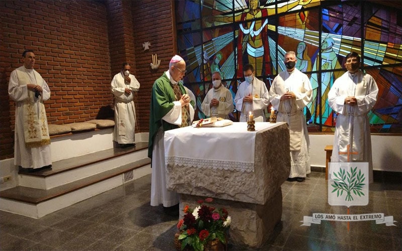 Mons. Olivera inició el tiempo de convivencia con Seminaristas Castrenses