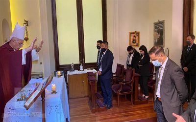 CABA | En la Capilla Cristo Rey de Casa Rosada, Mons. Olivera celebró Santa Misa
