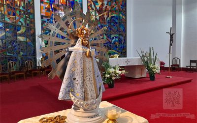 A 42 años de haber partido, la Virgen de Luján Malvinera peregrina a las Islas acompañando a familiares de caídos en la Gesta