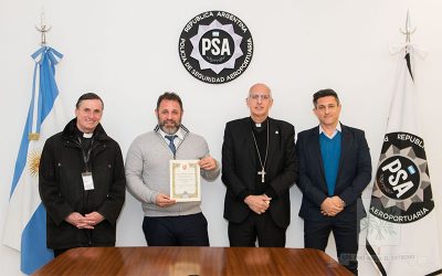 Buenos Aires | Mons. Olivera visitó y se entrevistó con autoridades de la PSA