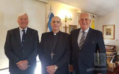 Mons. Olivera recibió a autoridades de la Unión del Personal Militar – Asociación Civil
