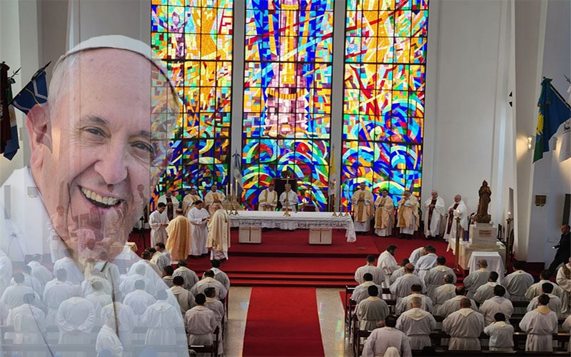 Te agradecemos Padre bueno por haber elegido, en el Papa Francisco, un pastor según el corazón de tu Hijo para guiar a toda la Iglesia