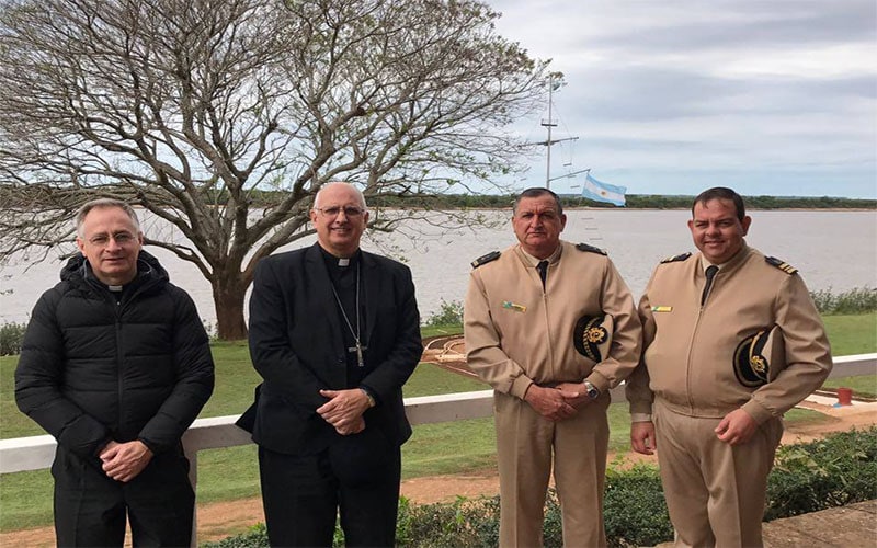 Corrientes | Mons. Olivera visitó a PNA en la zona Alto Uruguay