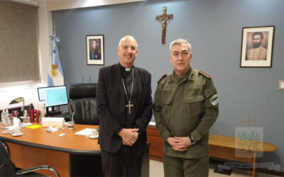 CABA | El Obispo Castrense de Argentina visitó al Director Nacional de GNA