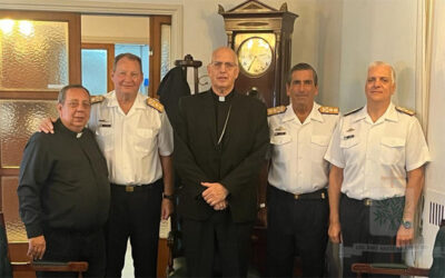 CABA | El Obispo Castrense de Argentina recibió al Jefe del Estado Mayor General de la Armada Argentina