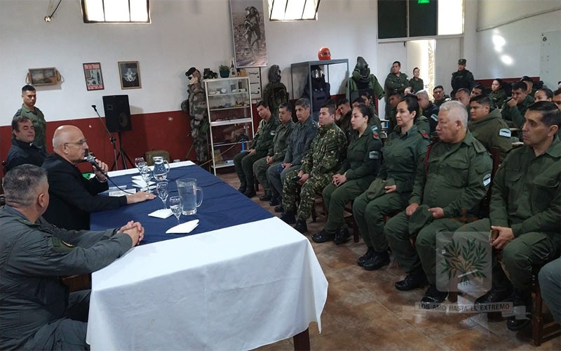 BUENOS AIRES | El Obispo Castrense de Argentina, visitó a la Agrupación Centinela II de GNA en Campo de Mayo