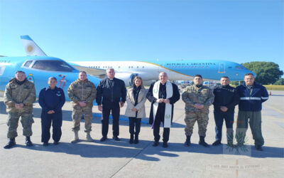 El Obispo Castrense de Argentina bendijo la Flota Aérea Presidencial