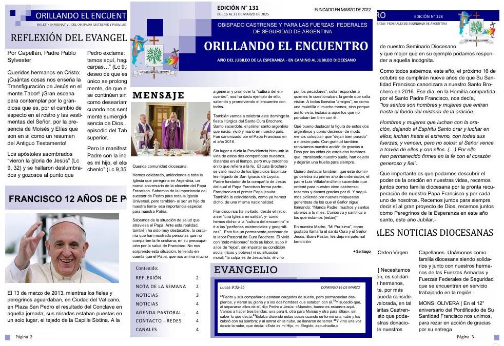 Orillando el Encuentro N° 131