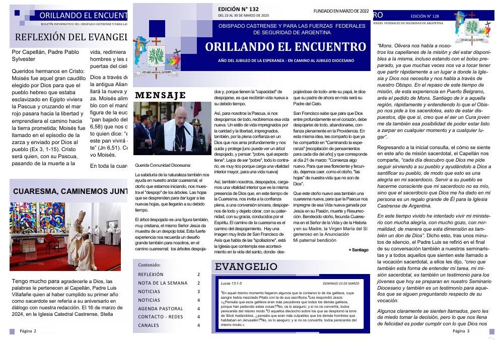 Orillando el Encuentro N° 132
