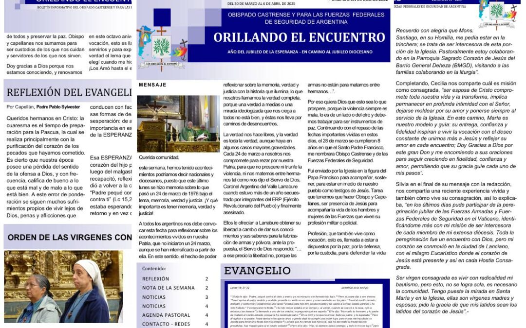 Orillando el Encuentro N° 133