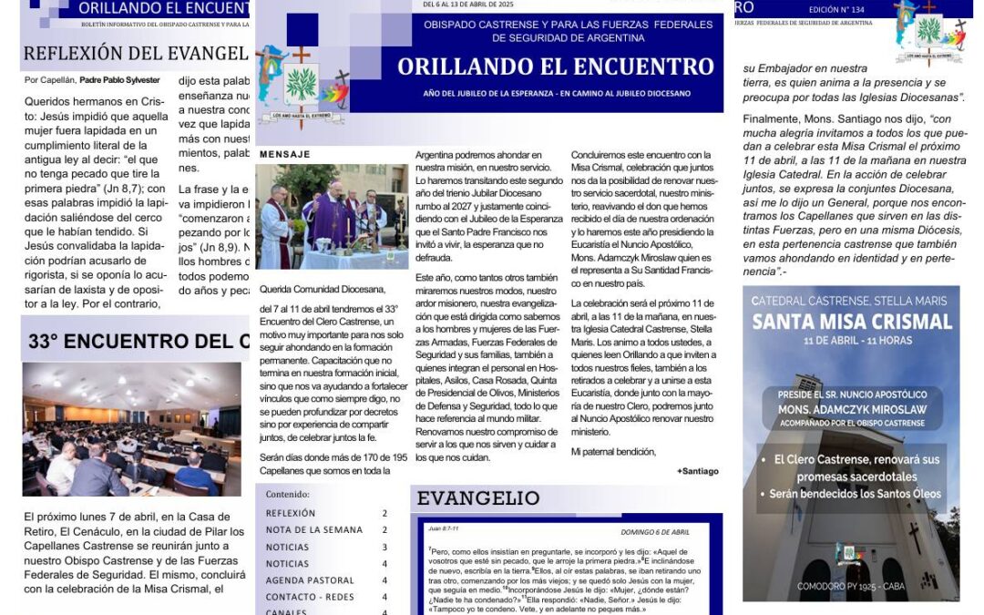 Orillando el Encuentro N° 134