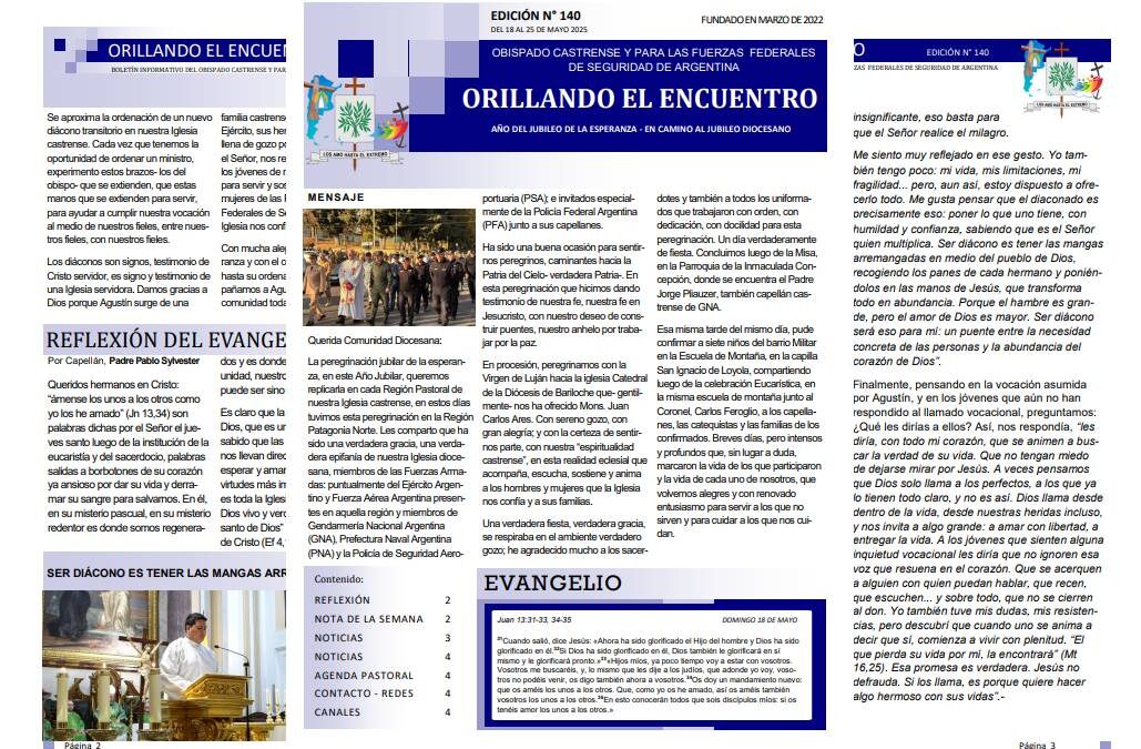 Orillando el Encuentro N° 140