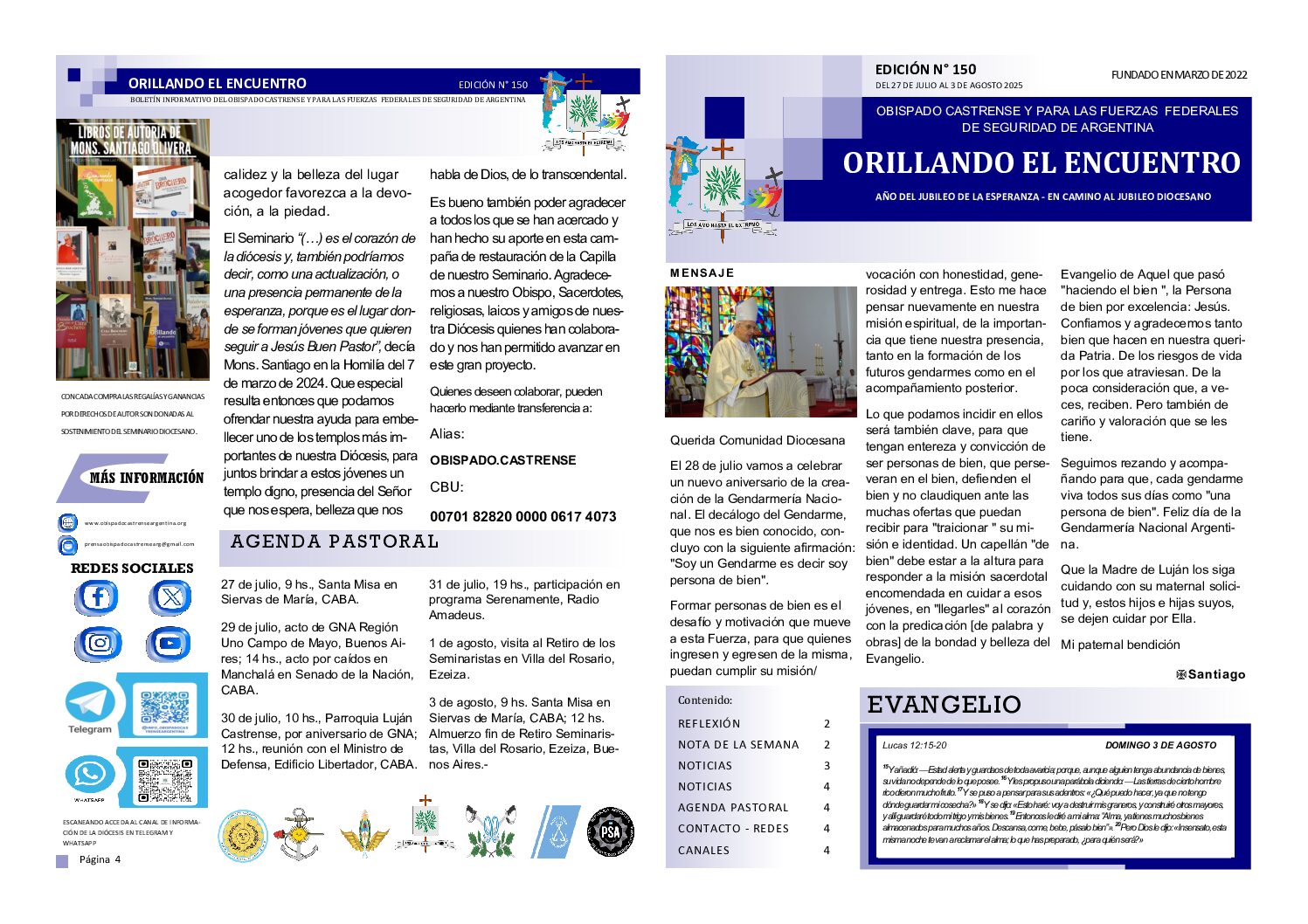 Orillando el Encuentro N° 150