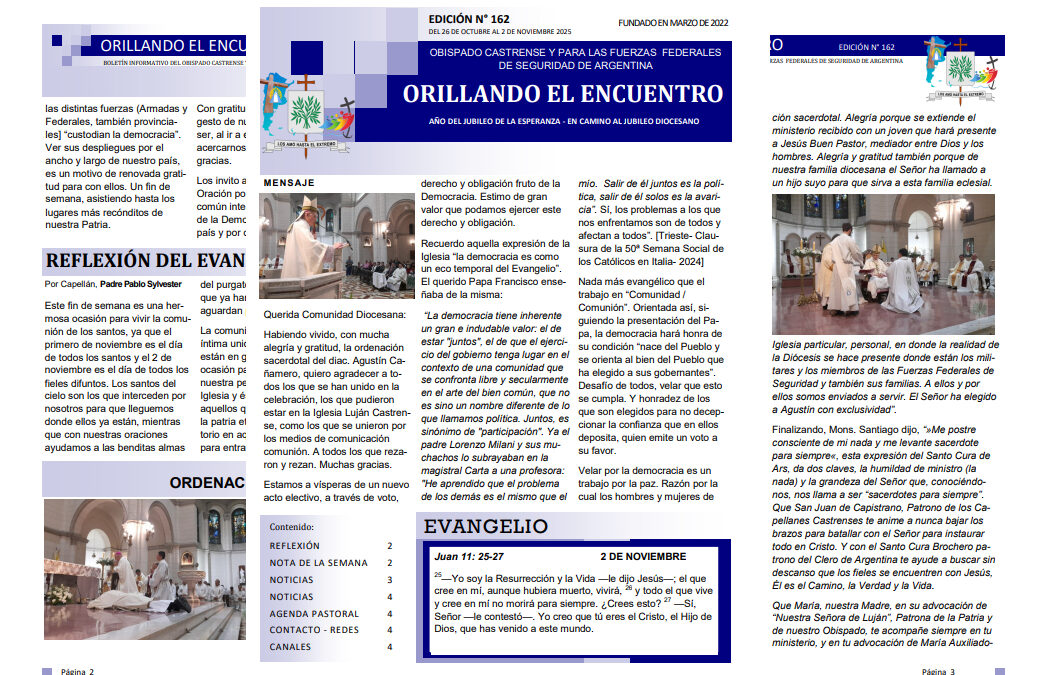 Orillando el Encuentro N° 162