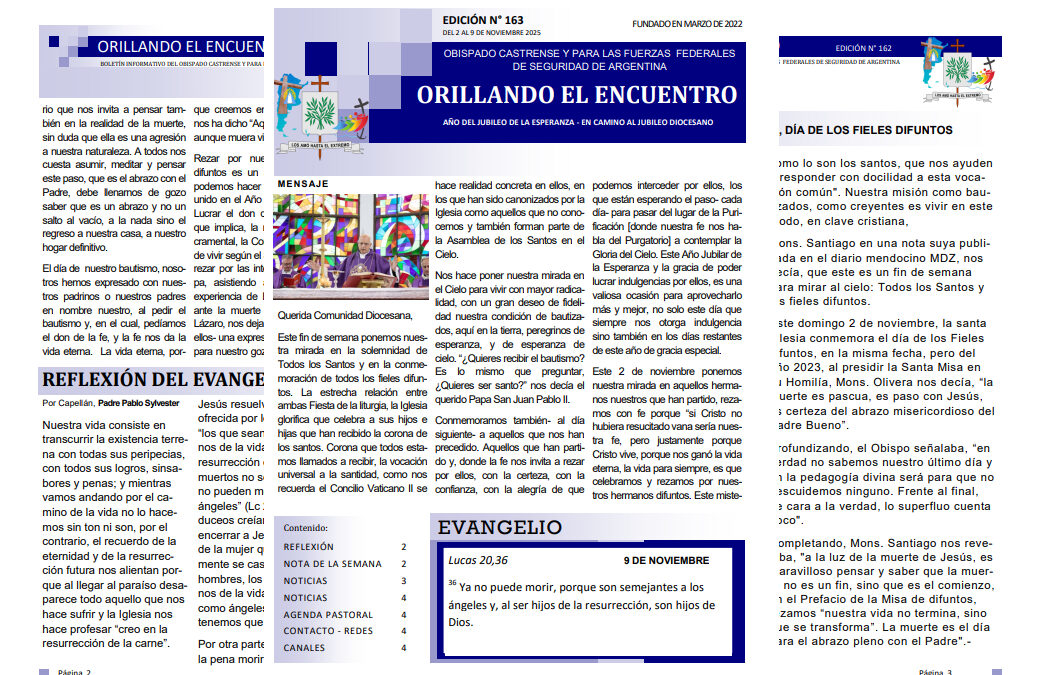 Orillando el Encuentro N° 163