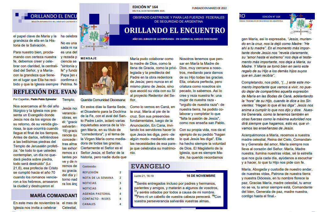 Orillando el Encuentro N° 164