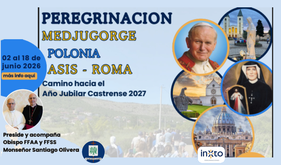 JUNIO 2026 | Peregrinación a Medjugorge, Polonia y las ciudades de Asís y Roma en Italia