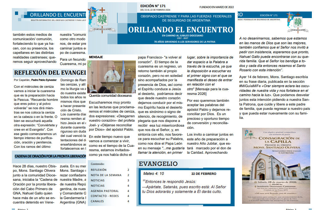 Orillando el Encuentro N° 171