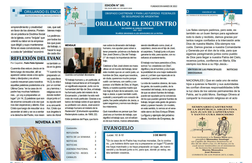 Orillando el Encuentro N° 181