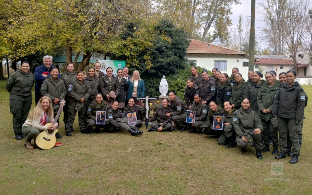 BUENOS AIRES | Cadetes femeninas de la Escuela de Gendarmería Nacional Don Martín Miguel de Güemes participaron de la Acampada