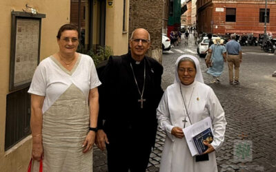 ROMA | Mons. Olivera se reunió con la Dra. Correale y con quien será la nueva Postuladora de la Causa del Siervo de Dios, Larrabure