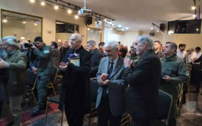 CABA | Mons. Olivera participó de la presentación del libro, «Apuntes de un Gendarme», se trata de la primera obra literaria de Jorge Atilio Olivia Barros