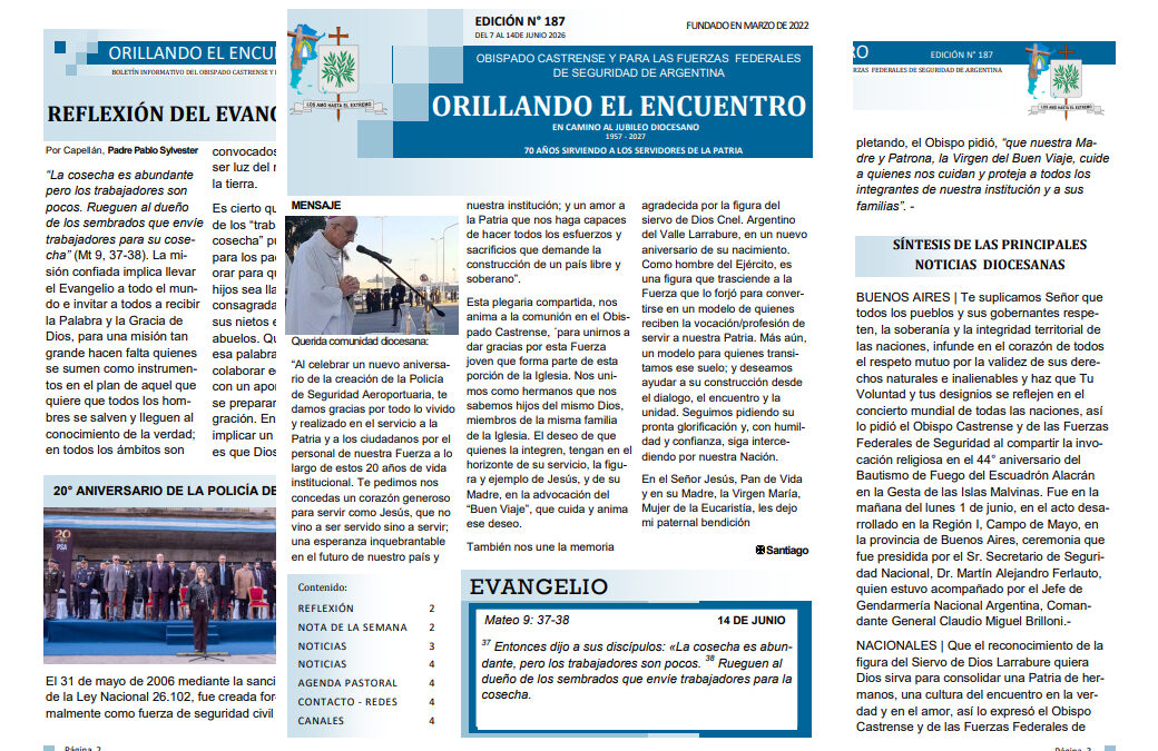 Orillando el Encuentro N° 187