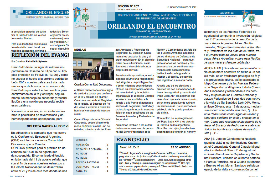 Orillando el Encuentro N° 207