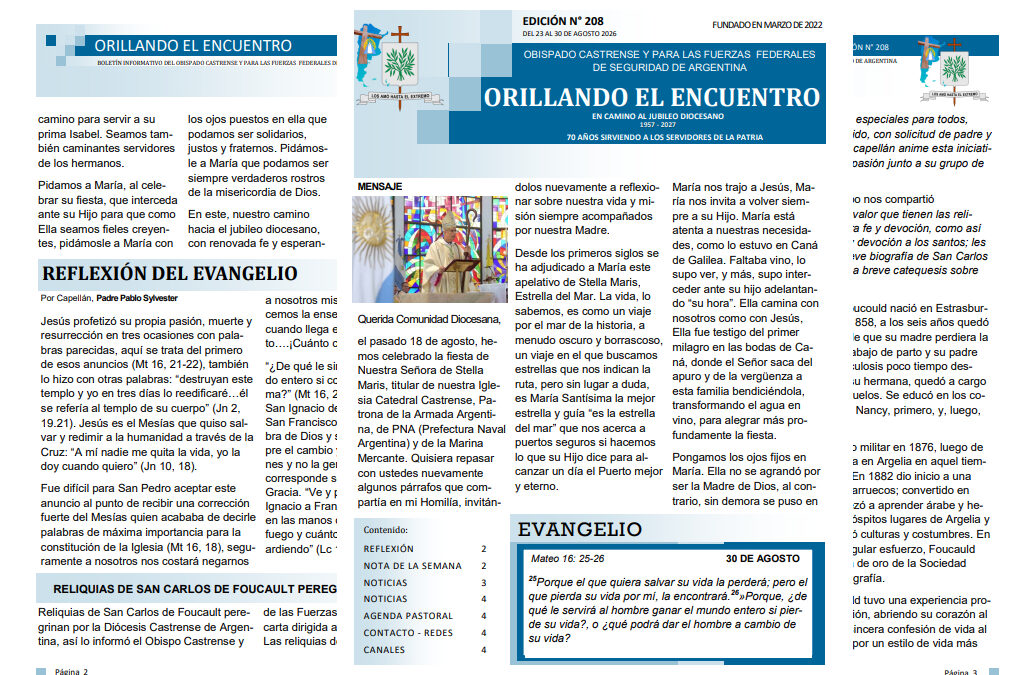 Orillando el Encuentro N° 208