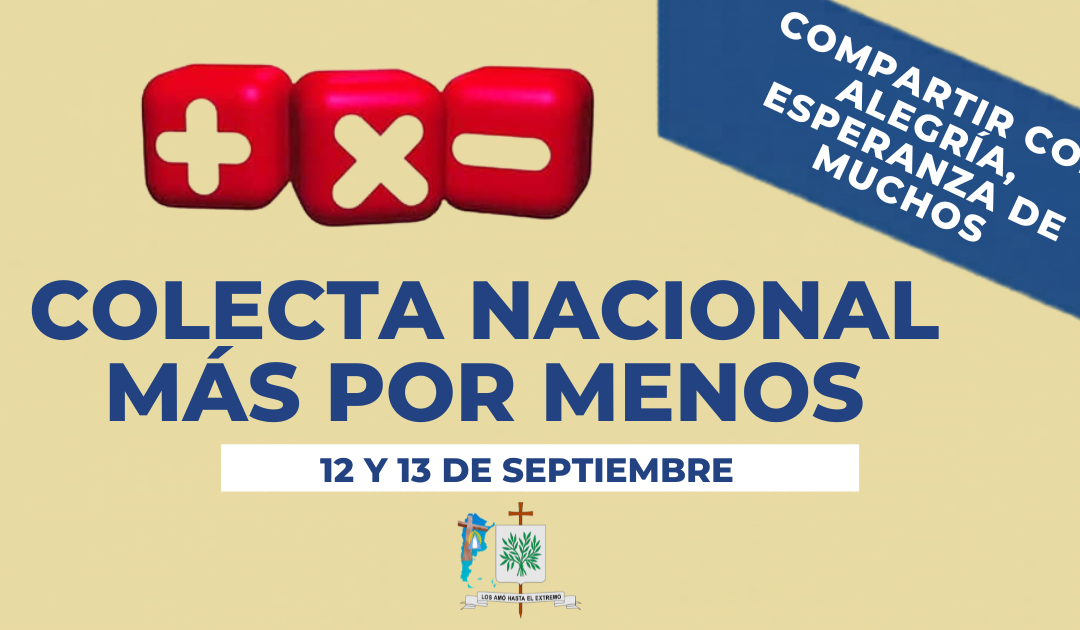 COLECTA MÁS POR MENOS | Compartir con alegría, esperanza de muchos